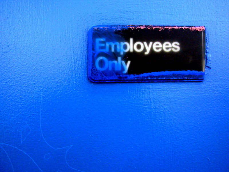 Employees Only Sign