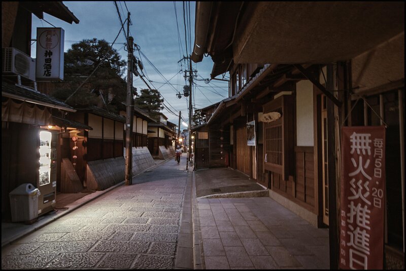 Empty Alley at Dusk — Brown