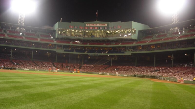 Empty Baseball Stadium — Green