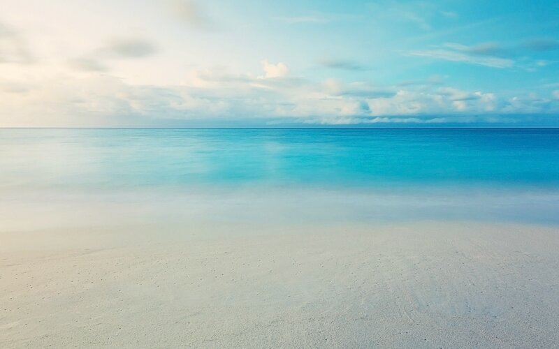 Empty Beach at Ocean