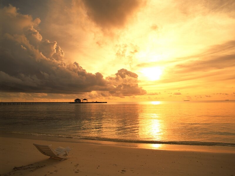 Empty Beach Chair