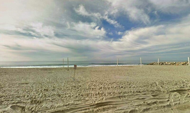Empty Beach with Ocean