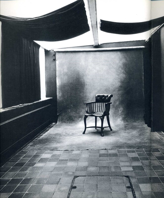 empty chair in studio