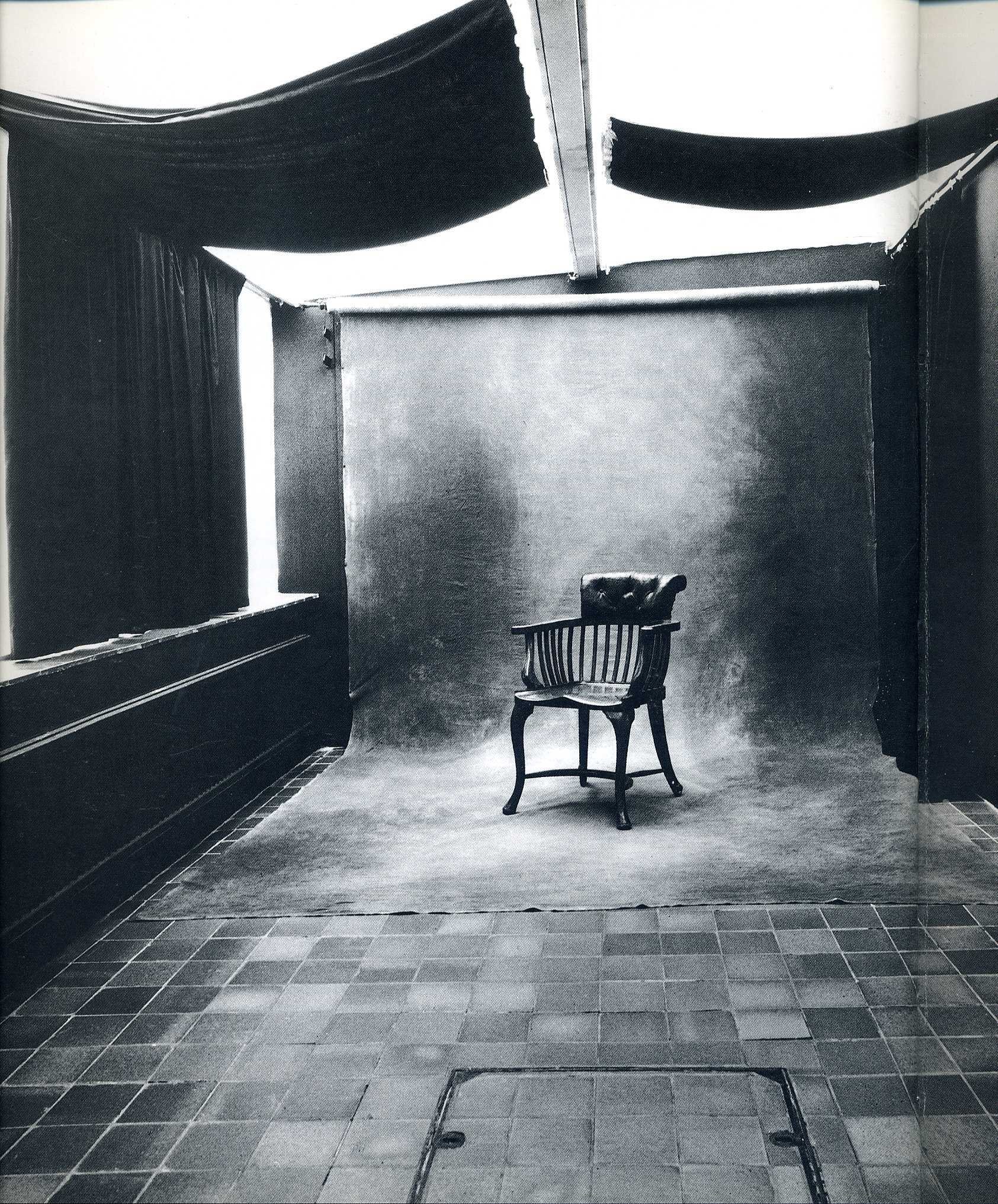 empty chair in studio