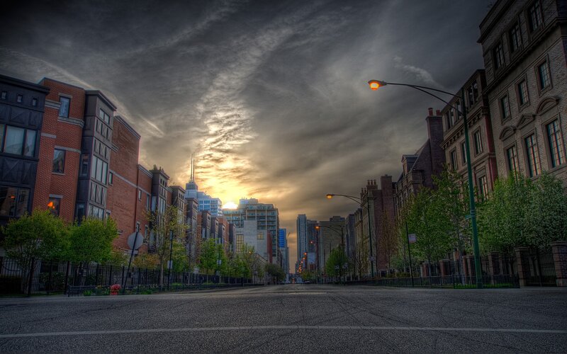Empty City Street