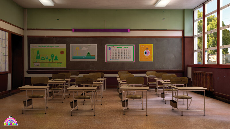 Empty Classroom — Green