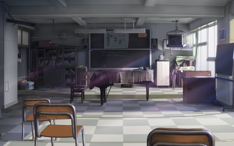 Empty Classroom Interior — Gray