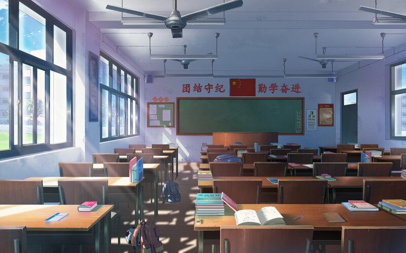 Empty Classroom — Purple