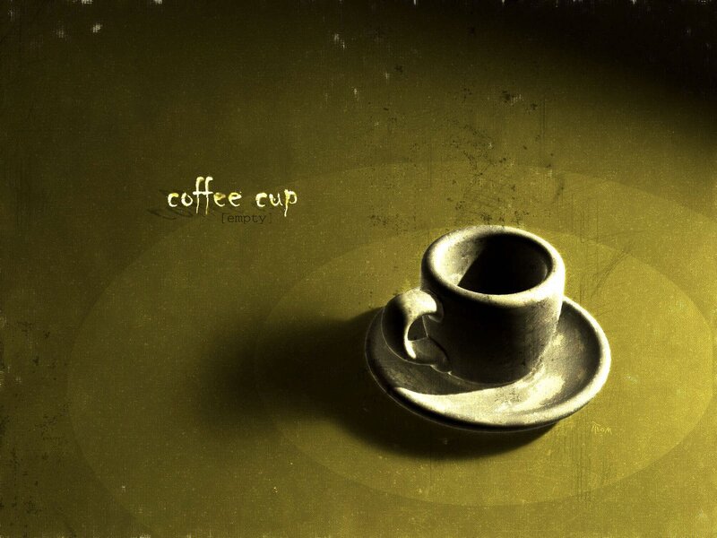 empty coffee cup