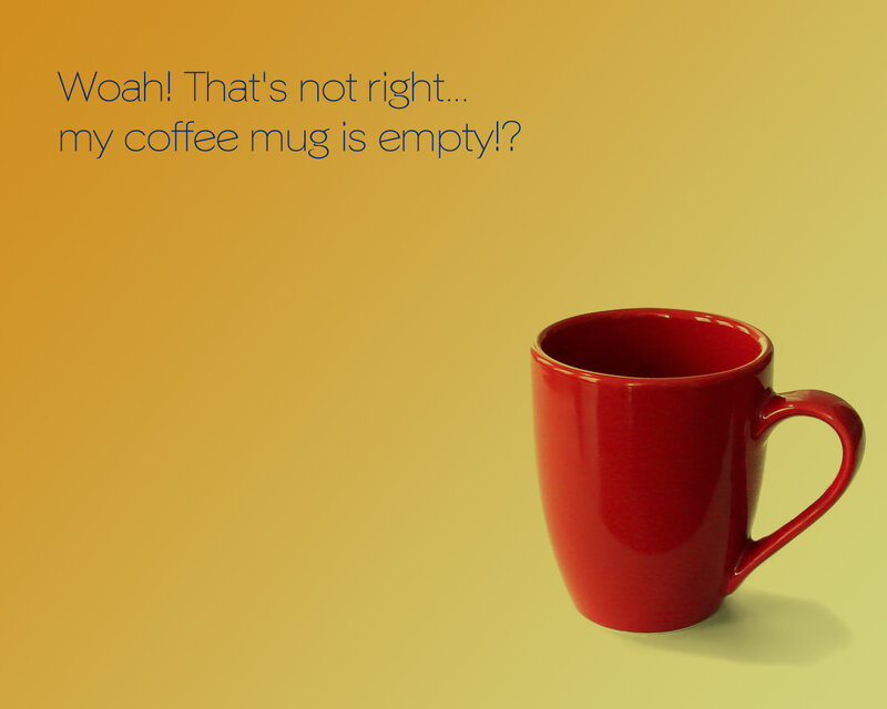 empty coffee mug
