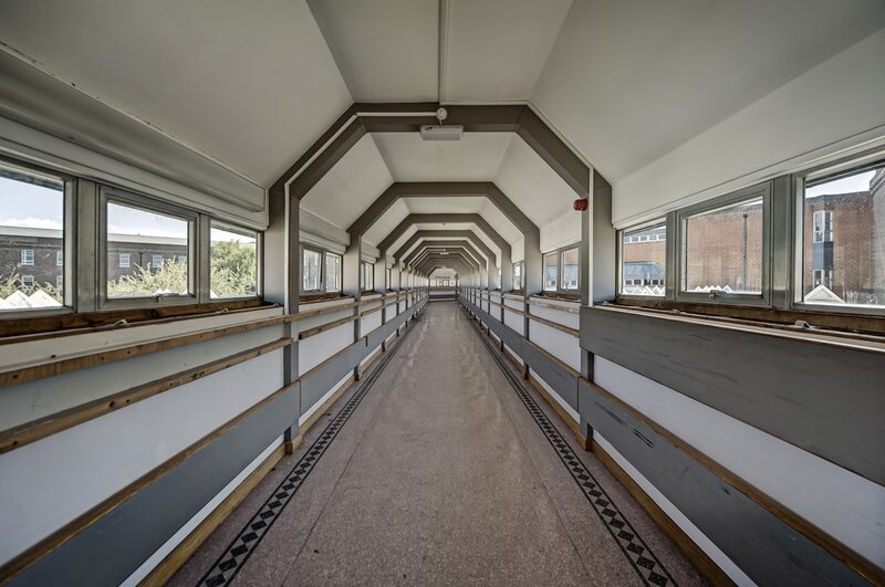 Empty Covered Walkway
