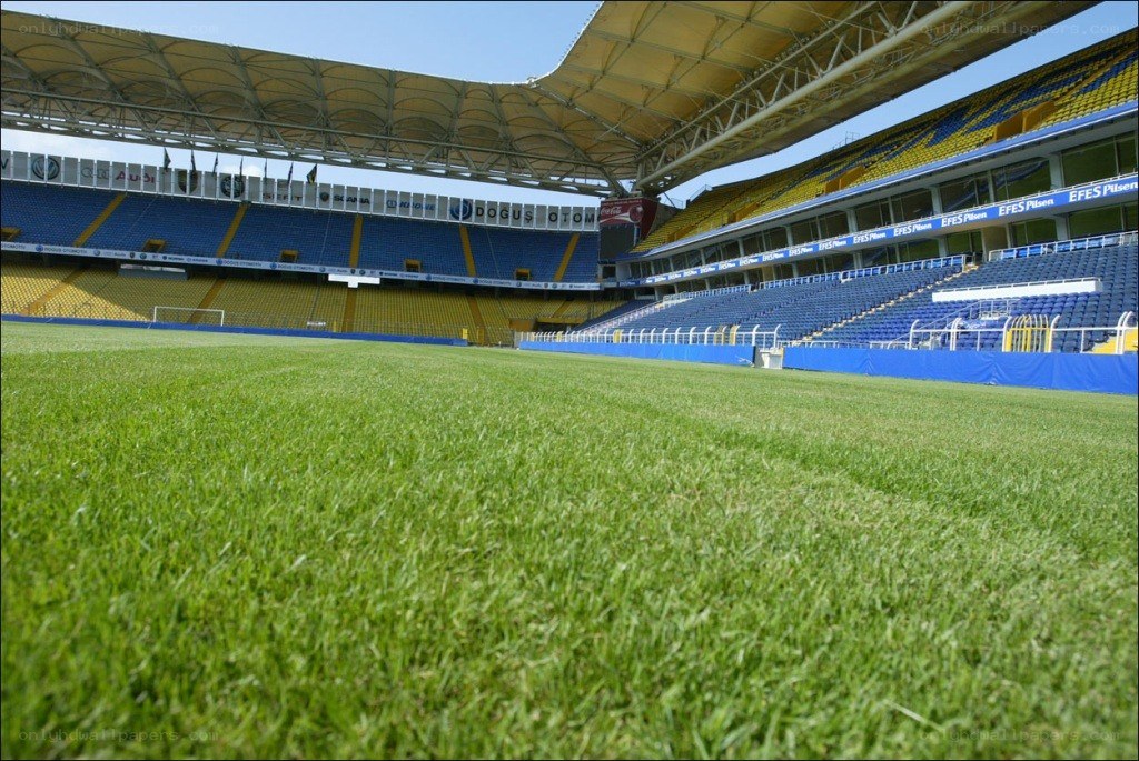 empty football stadium