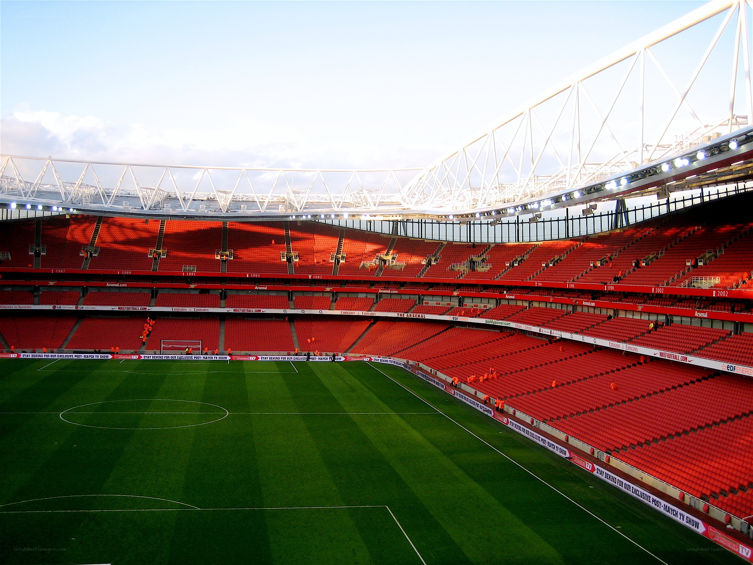 empty football stadium