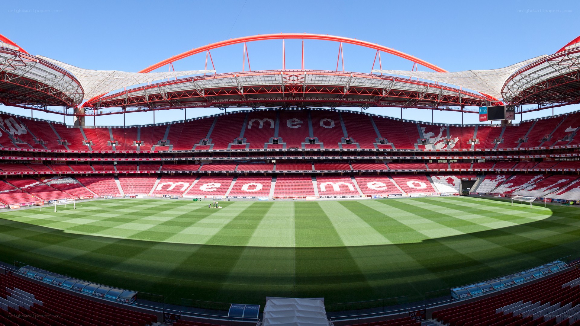 empty football stadium