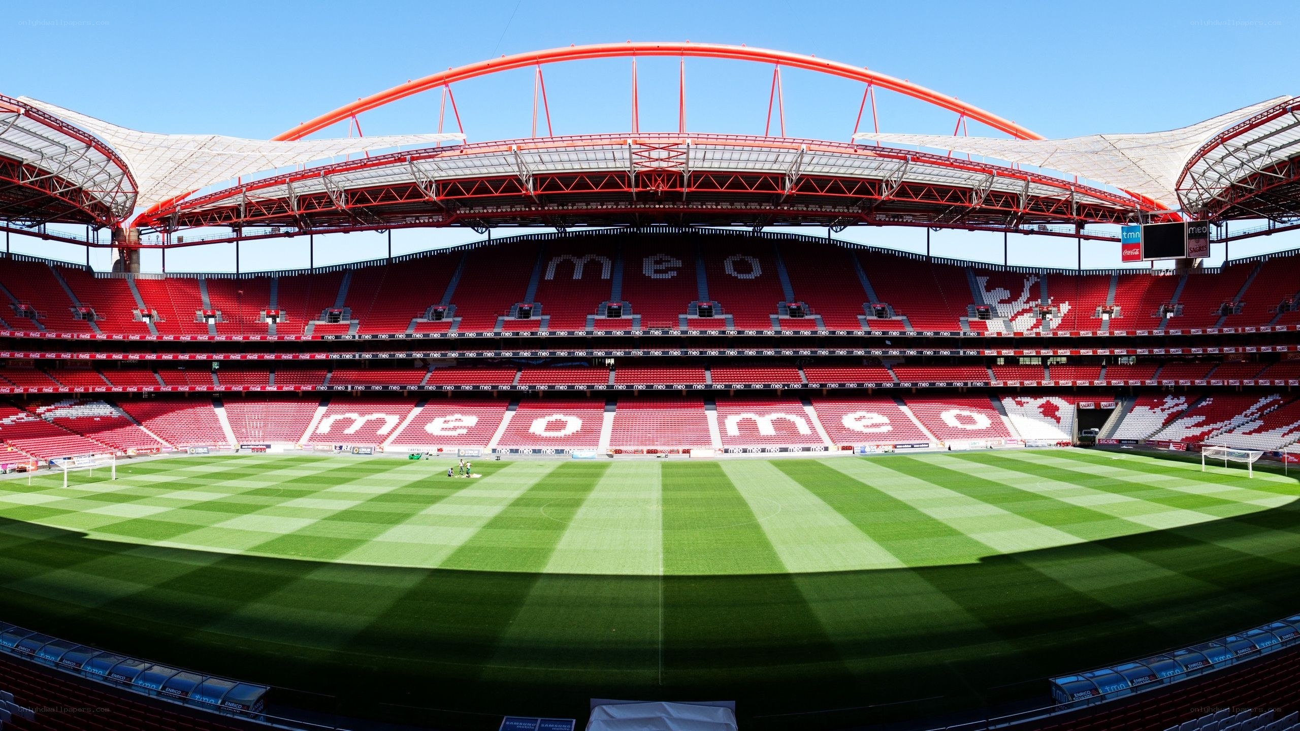 empty football stadium