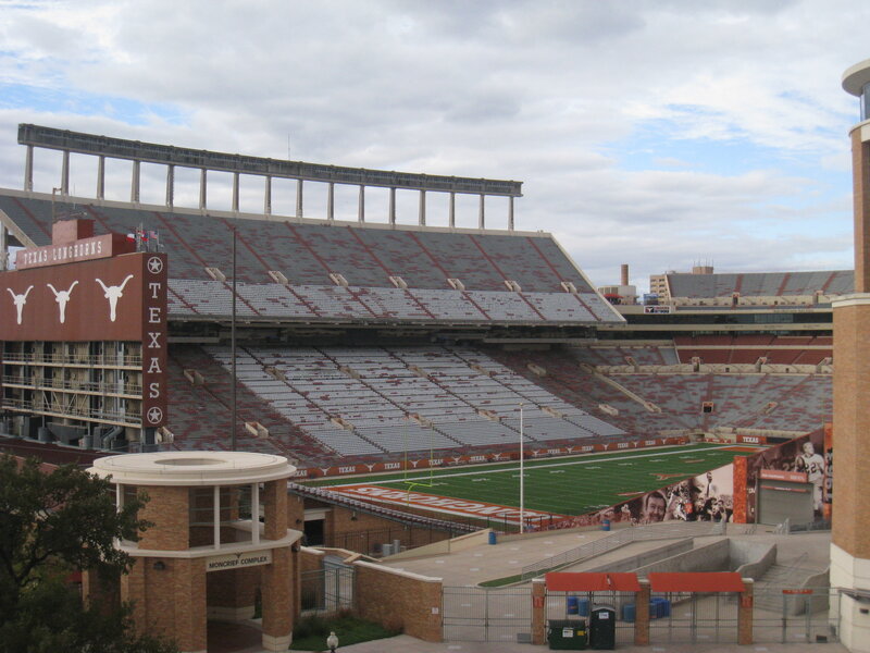 Empty Football Stadium — Green, Calm