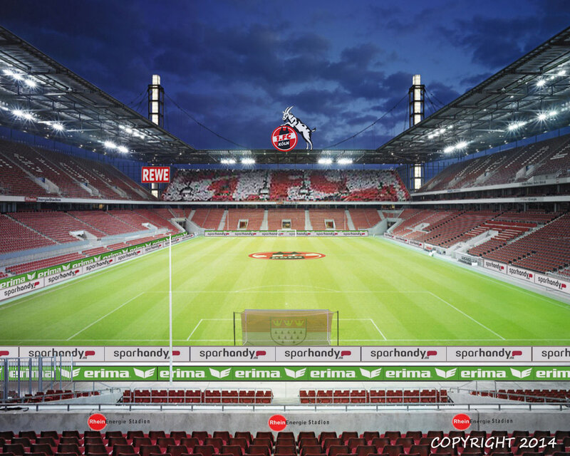 Empty Football Stadium — Green, Dramatic, Night