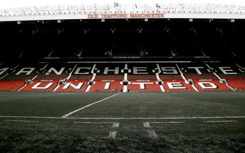 Empty Football Stadium — Red, Dramatic