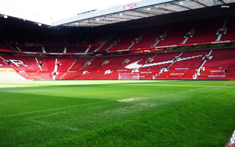Empty Football Stadium — Red, Serene