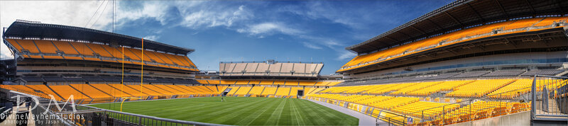 Empty Football Stadium — Yellow