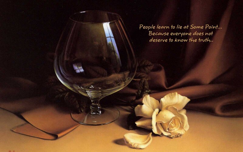 Empty Glass with Rose
