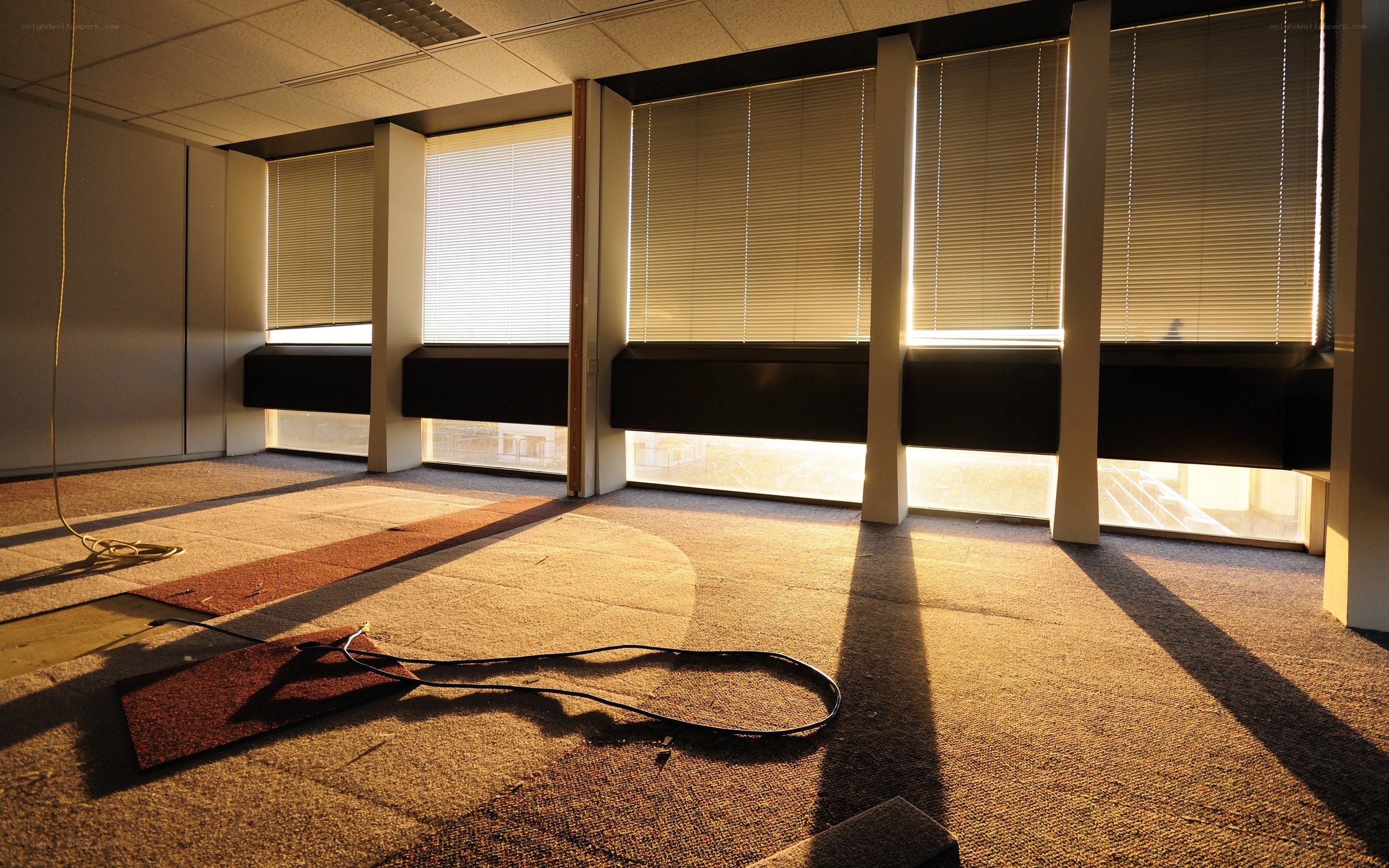 empty office with sunlight