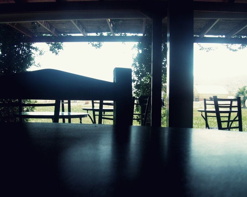 Empty Outdoor Seating