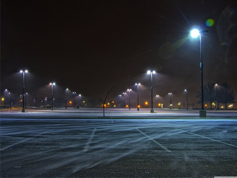Empty Parking Lot — Black, Quiet