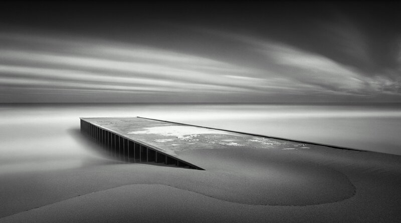 Empty pier at sea