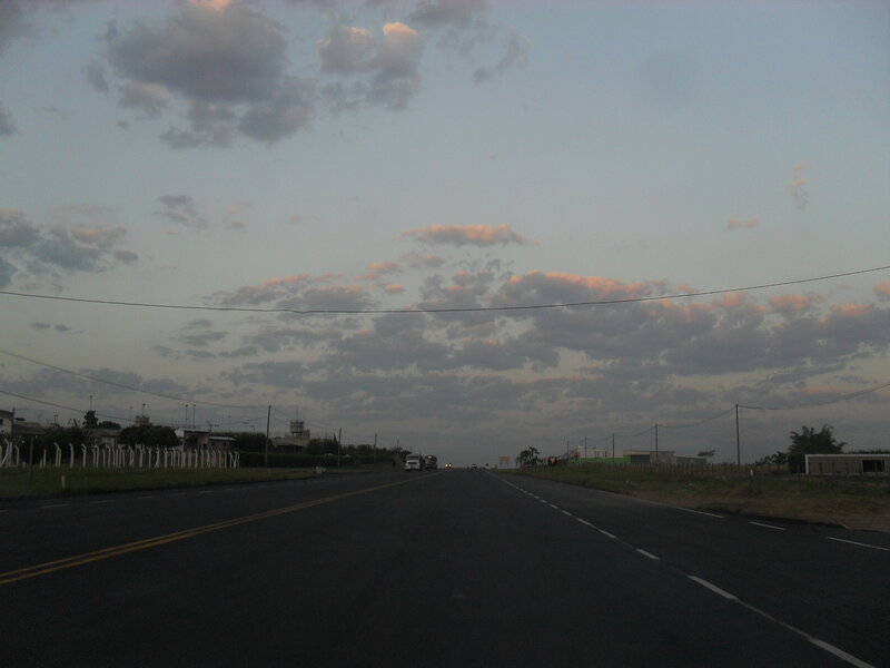 Empty Road at Dusk — Gray, Calm