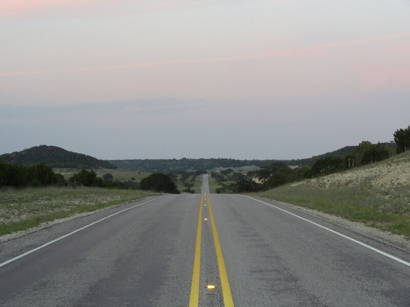 Empty Road at Dusk — Gray, Serene