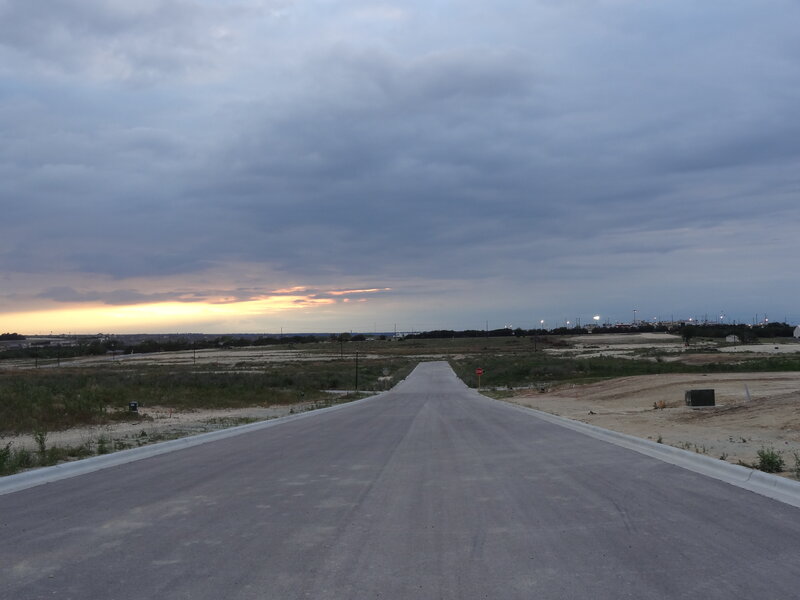 Empty Road at Dusk — Gray