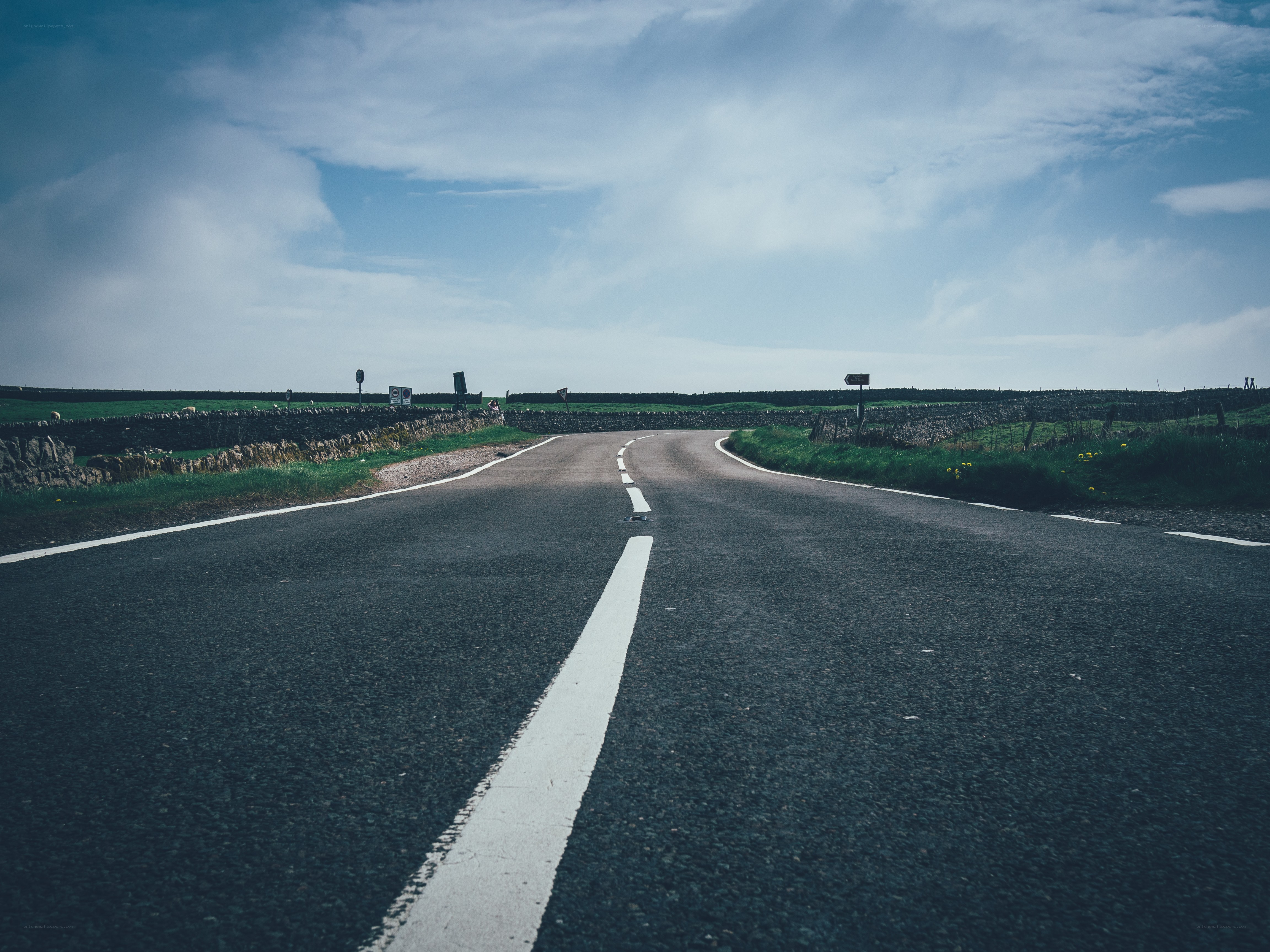 Empty road in the countryside