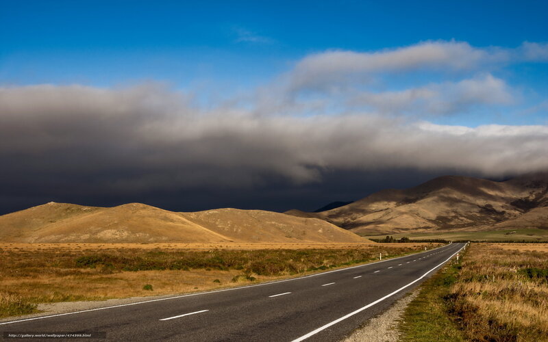 Empty Road in Valley