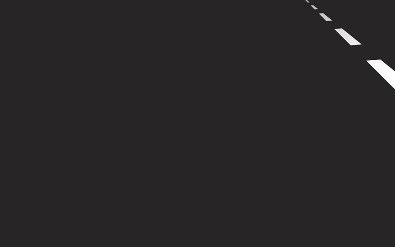 empty road with dashed line