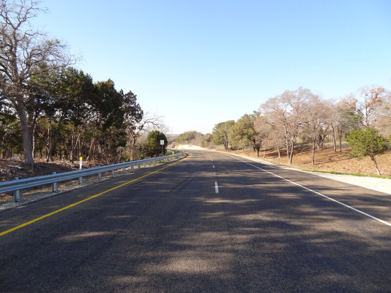 Empty Road with Guardrail