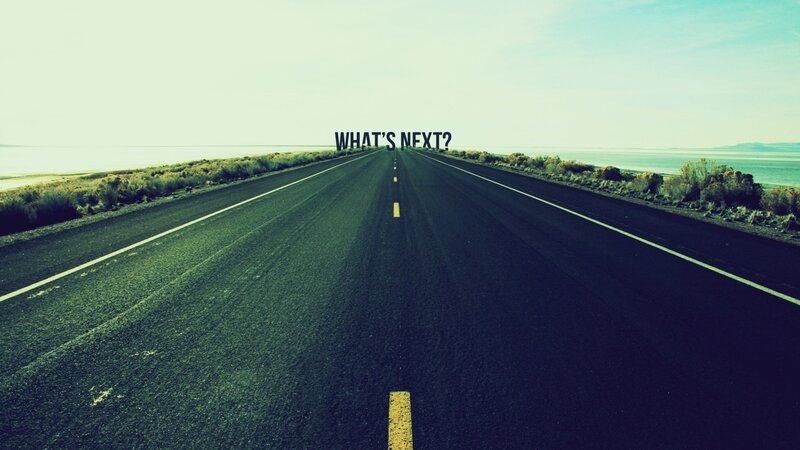 Empty Road with Text