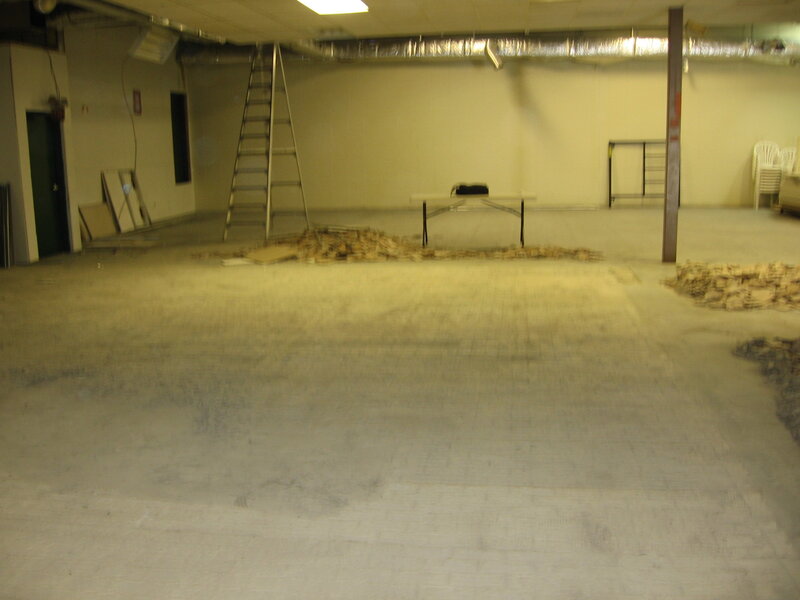 Empty room under construction