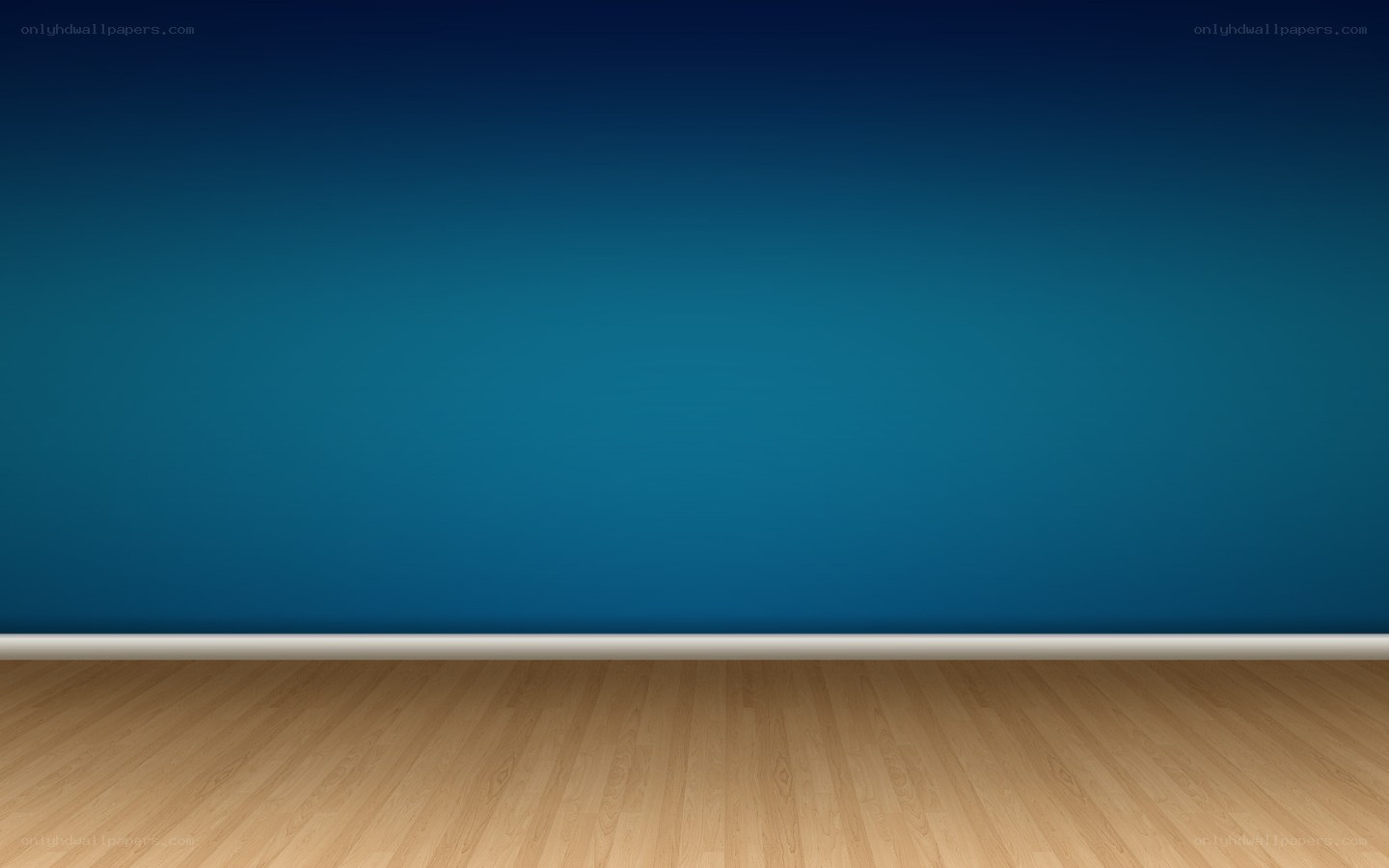 empty room with blue wall
