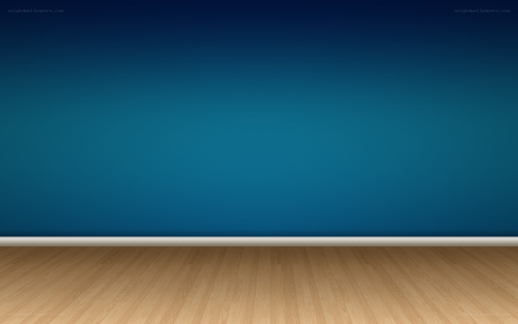 empty room with blue wall