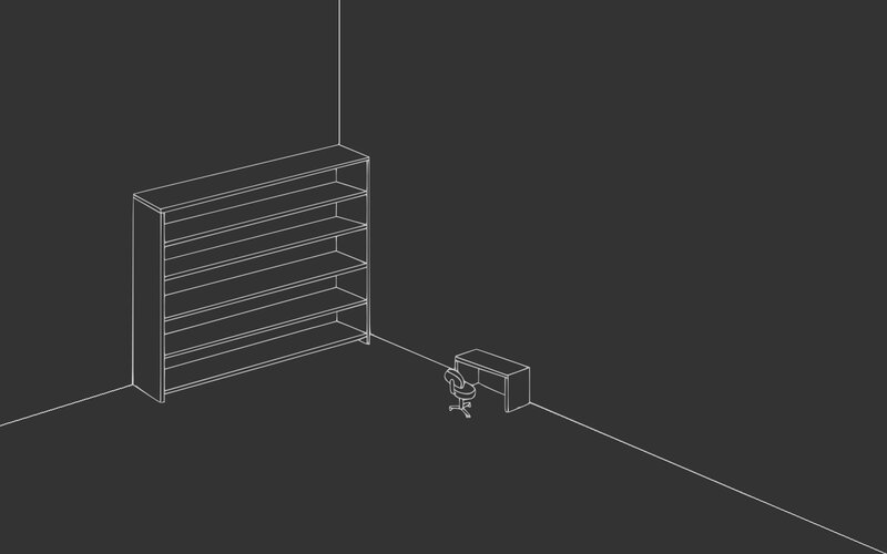 empty room with furniture