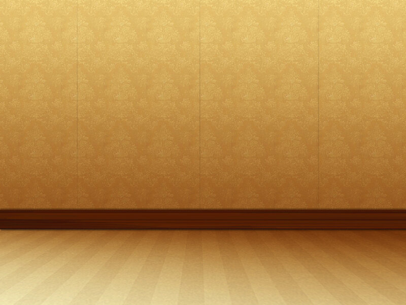 empty room with gold wallpaper