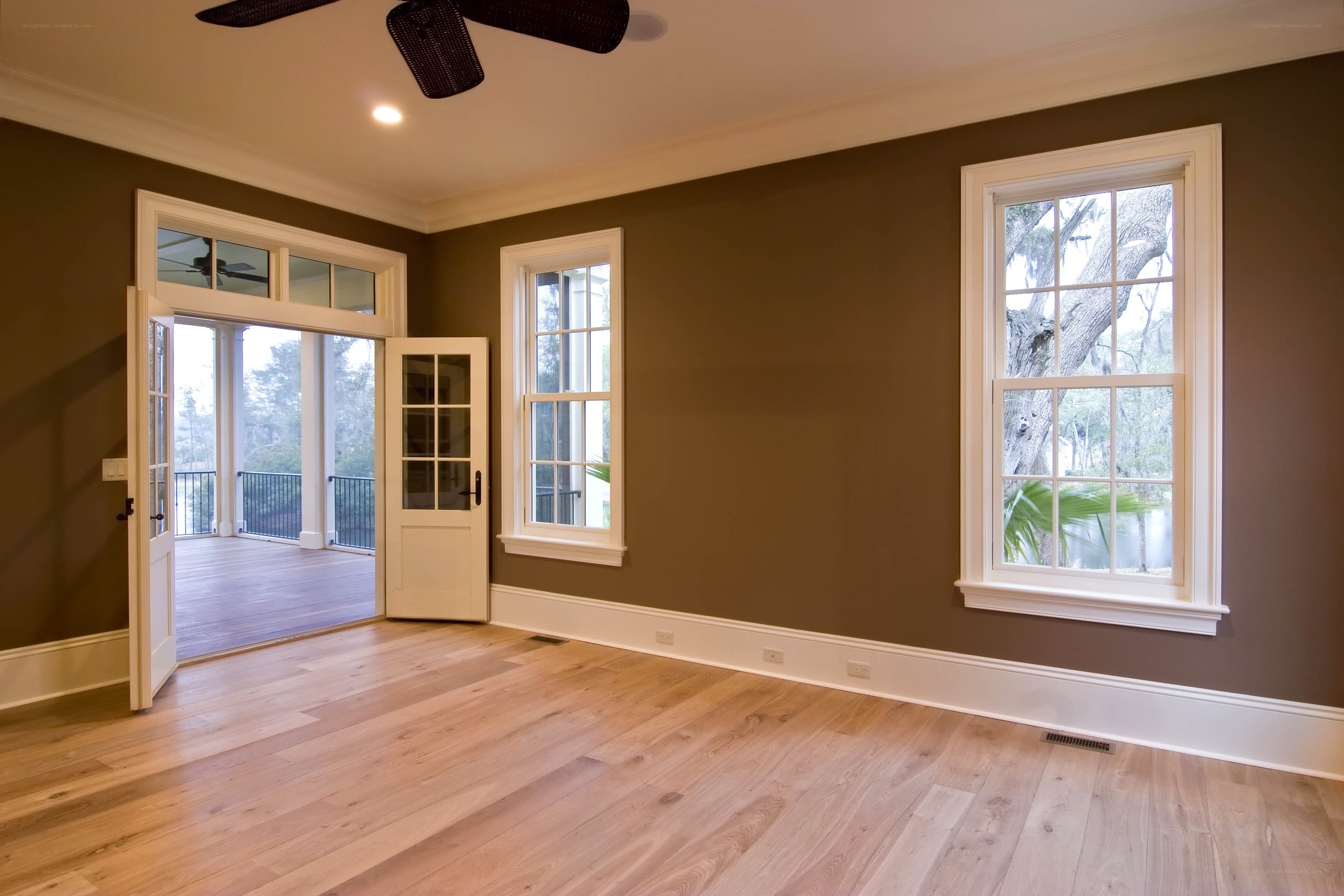 Empty room with hardwood floors