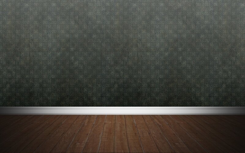 empty room with patterned wall