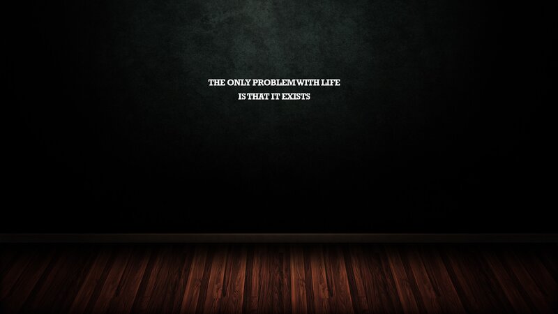 Empty Room with Text