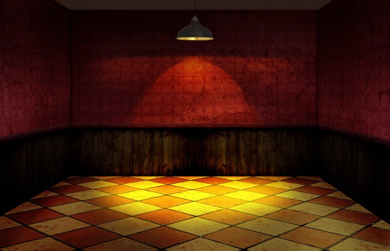 Empty Room with Tiled Floor