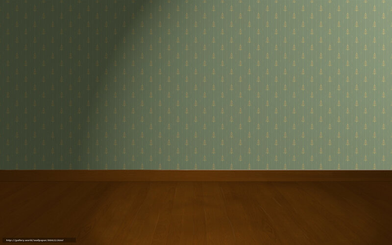empty room with wallpaper