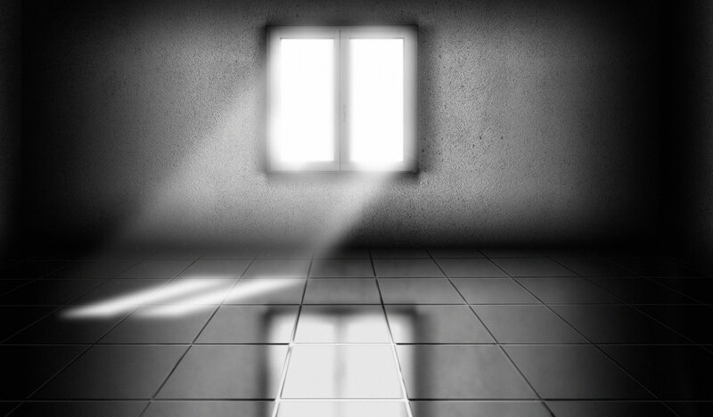 Empty Room with Window — Black