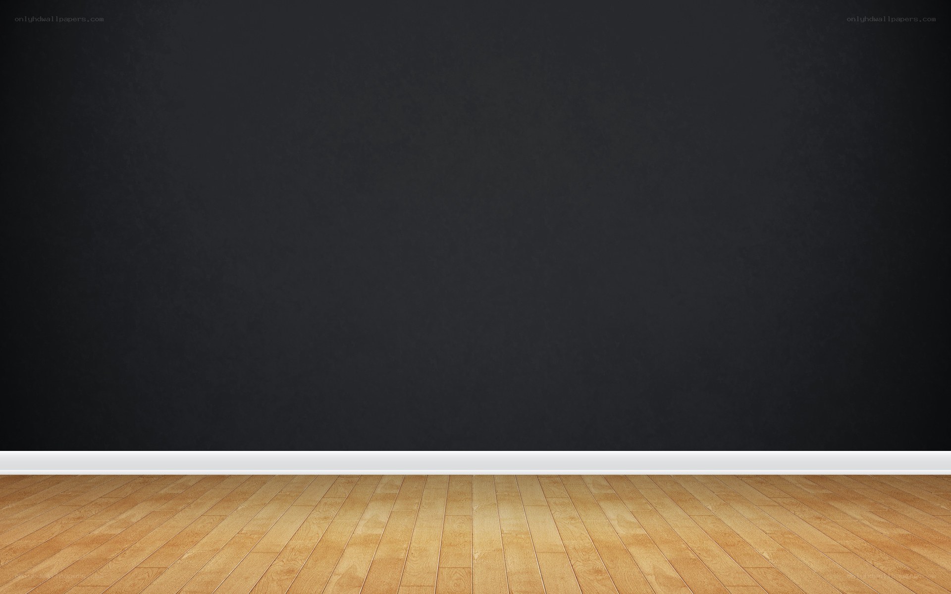 empty room with wooden floor