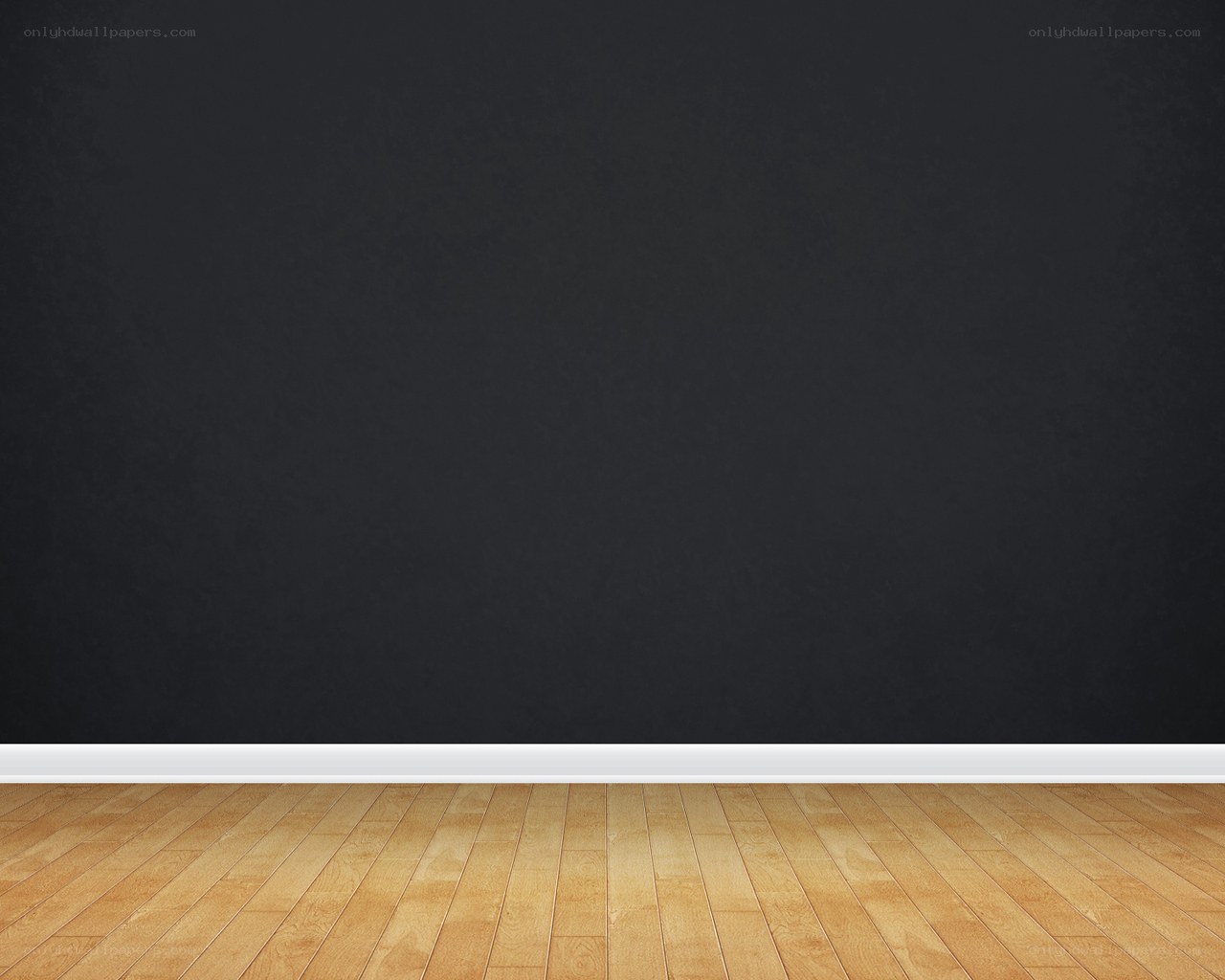 empty room with wooden floor